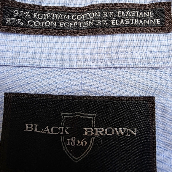 Mens Egyptian Cotton Dress Shirt Pale Blue Pinstripe.NS 16.5 - Picture 8 of 13